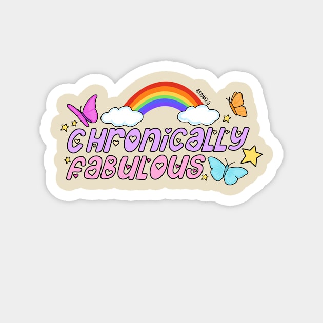 Chronically Fabulous t shirts Magnet by Ranaawadallah