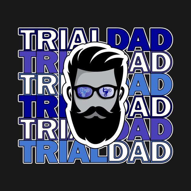 father's day 2024 trial bike dad racing motor sport daddy by ALLEBASIdesigns