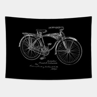 Bicycle Vintage Patent Drawing Tapestry