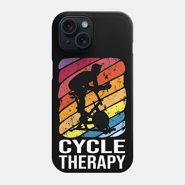 Cycle Therapy - Indoor cycling spin bike Phone Case by CaptainHobbyist