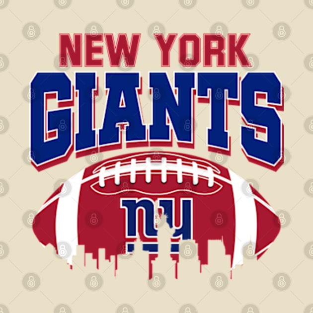 New York Giant Footbal Retro NY by BeeFest