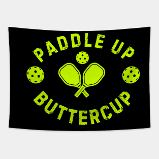 Paddle Up Buttercup Pickleball Tapestry