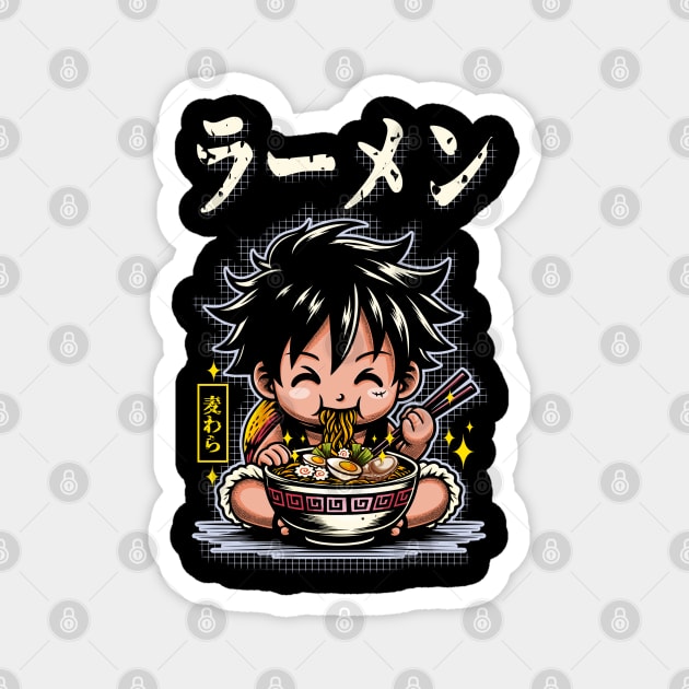 Strawhat Ramen Magnet by mysticpotlot