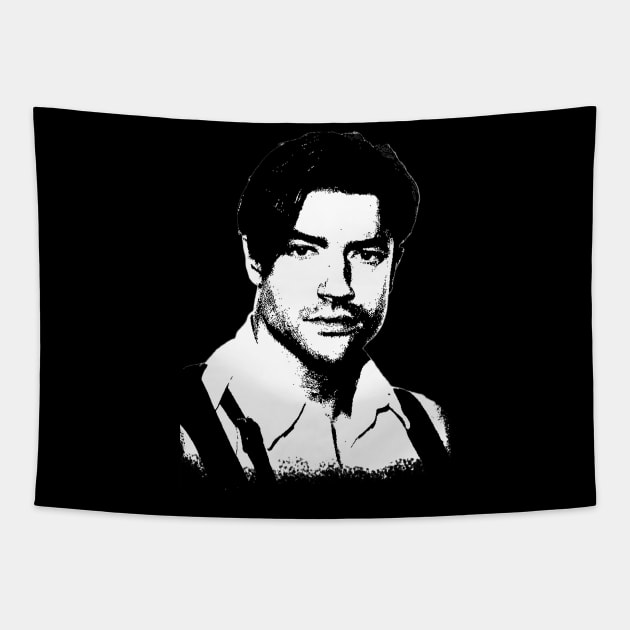 brendan fraser portrait Tapestry by phatvo