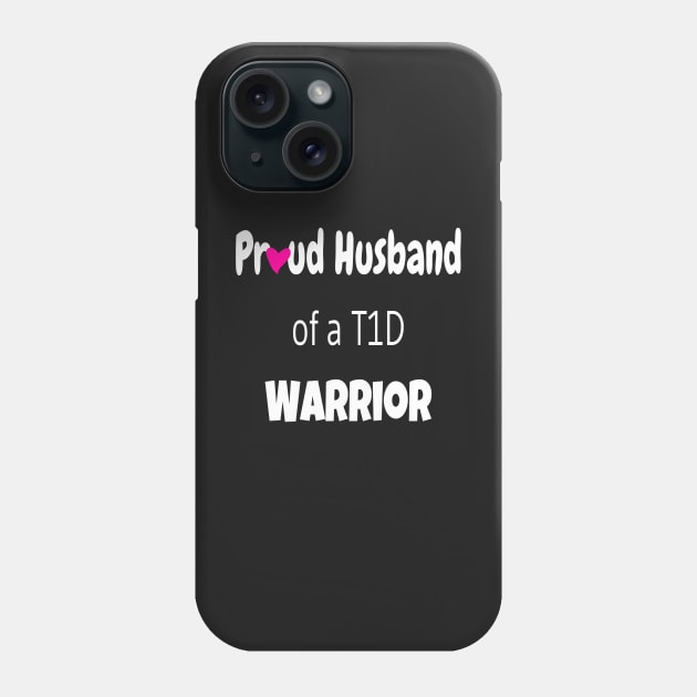 Copy of Copy of Copy of Proud Husband White Text Pink Heart Phone Case by CatGirl101