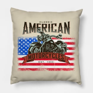 American Motorcycles Pillow