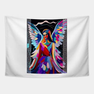 Angel in colorful Matisse style Tapestry