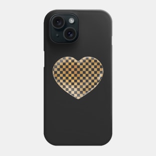 King Midas Checkerboard and Heart Phone Case