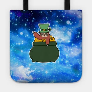 Pot of Gold Sloth - Night Sky Tote