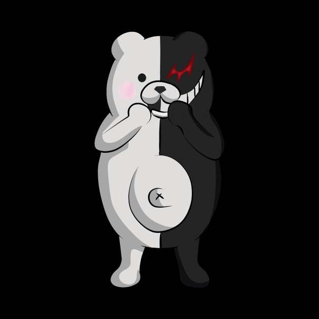 Anime Daganronpa Monokuma by IQ_Design16