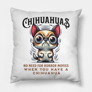 Angry Chihuahua Funny Pillow