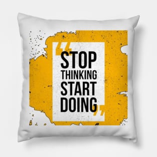 Sport quote background in grunge style with inspirational message motivation Pillow