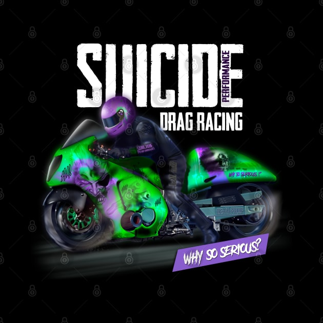 Motorcycle drag racing by hardtbonez