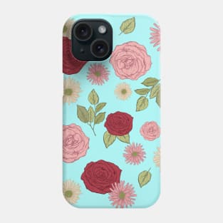 Vintage Roses Pattern Phone Case