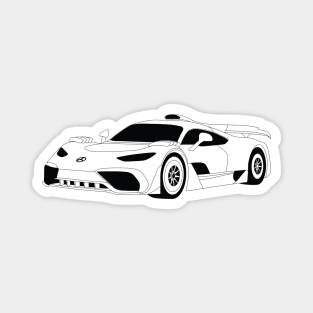 AMG-One Black Outline Magnet