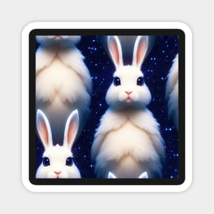 Just a Space Bunnies 2 Magnet