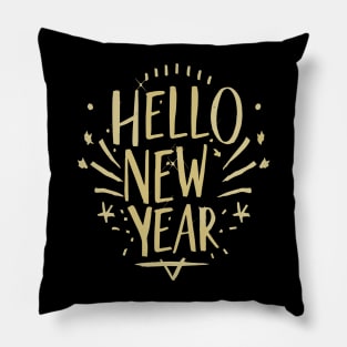 Hello New Year Pillow