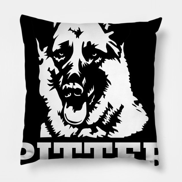 German Shepherd Pitter Patter Cute Gift Pillow by ashiacornelia173