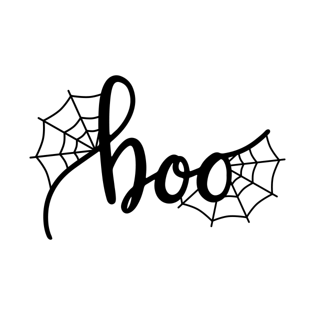 boo! Halloween spider web by PolkaDotsShop