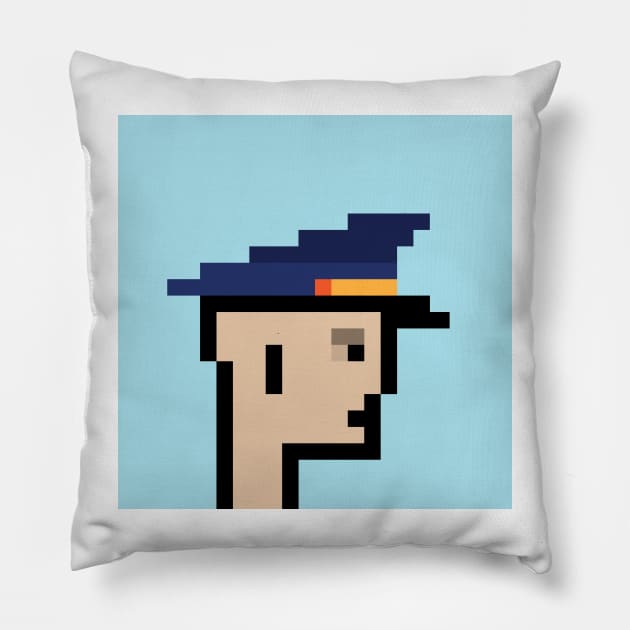 Pixel Art / Policeman / ToolCrypto #21 Pillow by Magicform