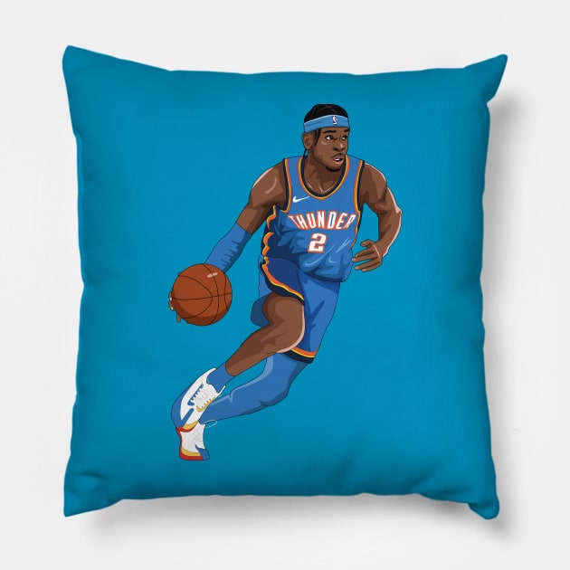 Shai Gilgeous Alexander Pillow by xavierjfong