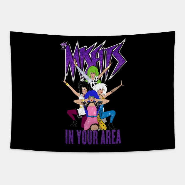 The Misfits In Your Area by BraePrint Tapestry by Braeprint