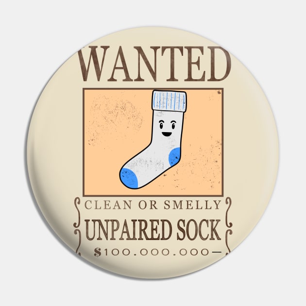 Sock Wanted Pin by inkonfiremx