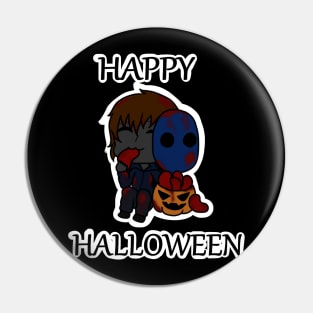 Cute Creepypasta Eyeless Jack Happy Halloween Pin