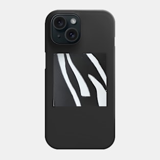 Minimal black on white Phone Case