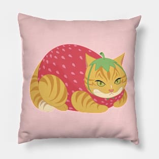 Strawberry Cat Pillow