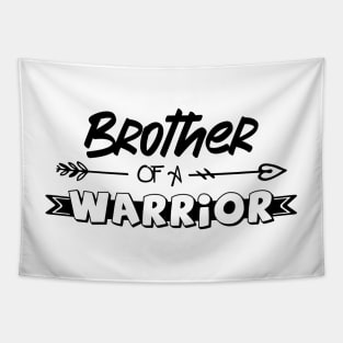 Brother of a Little Warrior shirt, Little warrior shirt, Cancer Survivor shirt, Brother t-shirt, Brother of a Strong Kid shirt, Cancer Awareness Tapestry