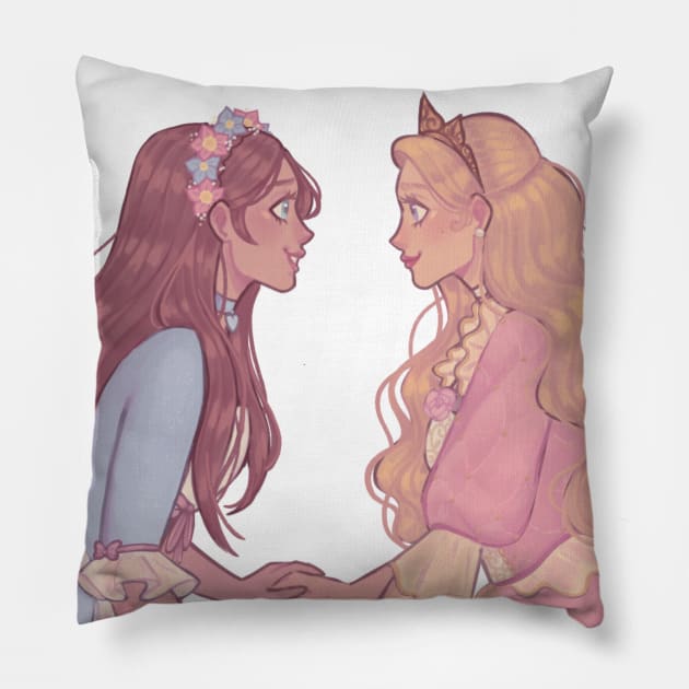 Barbie as the Princess and the Pauper Pillow by Anemonaii