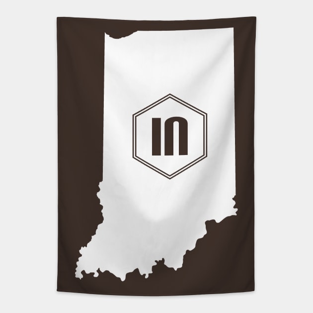 Indiana Homer (White) Tapestry by caknuck