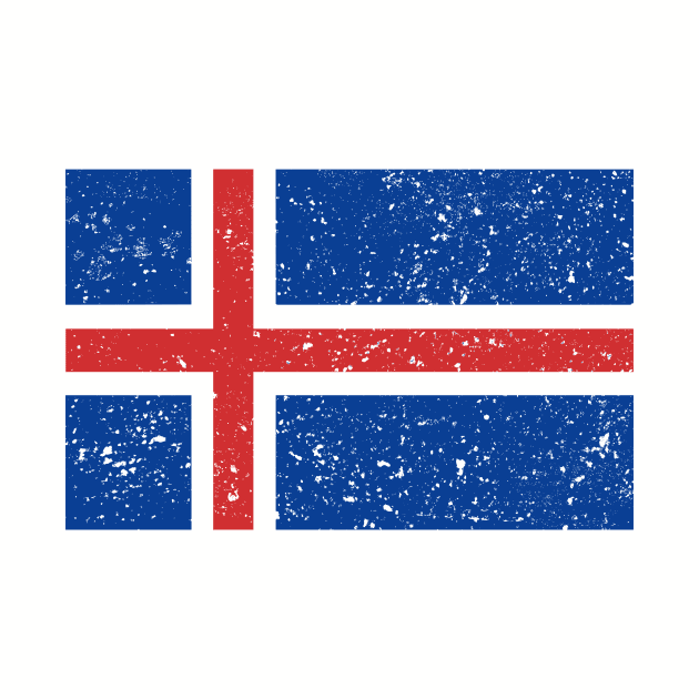 Retro Vintage Iceland Flag by amalya