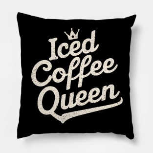 Iced coffee Queen |  ice coffee lover Pillow