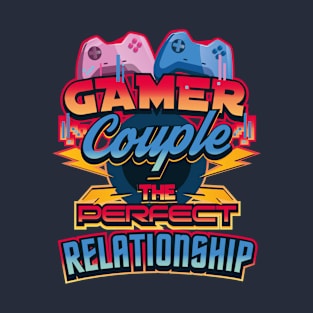 Gamer Couple The Perfect Relationship V-Day T-Shirt