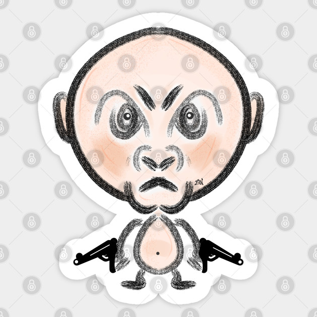 Baby Gangster Hip Hop Urban Clothing Sticker Teepublic