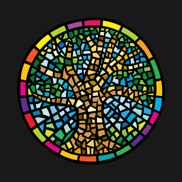 Tree Mosaic by AVEandLIA