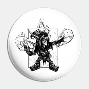 Fire Mage Goblin Pin