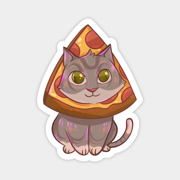 Pizza Cat Magnet by Claire Lin