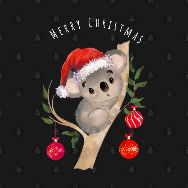 Koala christmas, merry Christmas, australian Christmas lovers by Collagedream