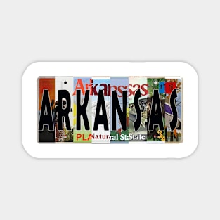 Arkansas License Plates Magnet