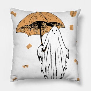 Boooooks Boo Ghost Reading Book Halloween Costume Gifts Pillow