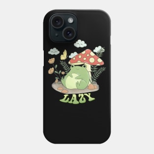 Lazy Frog Under Mushroom Umbrella Phone Case