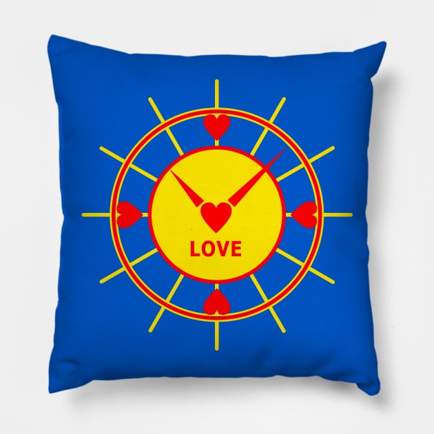 Sun Clock 2 Pillow by Heart-Sun