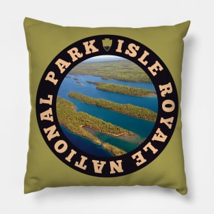 Isle Royale National Park circle Pillow