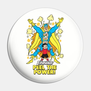 Banana Man Cartoon Pin