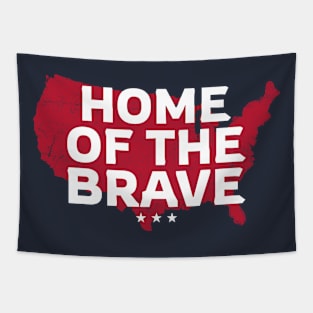 Home Of The Brave USA patriotic Tapestry