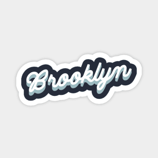 Brooklyn cursive script Magnet