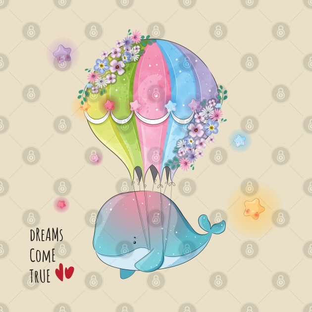 Whale Flying Baloon by Mako Design 